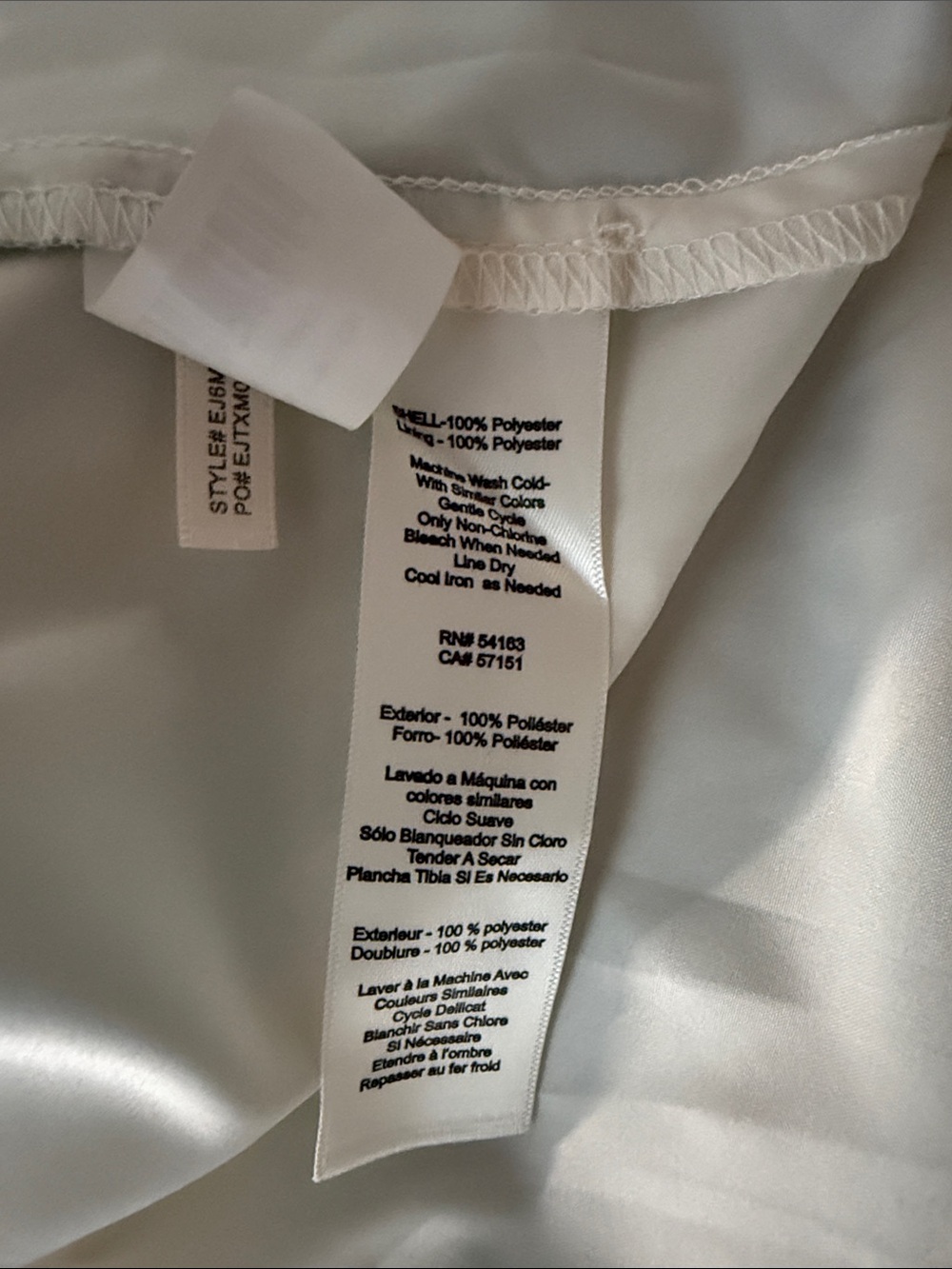 Eliza J White Satin Midi Dress